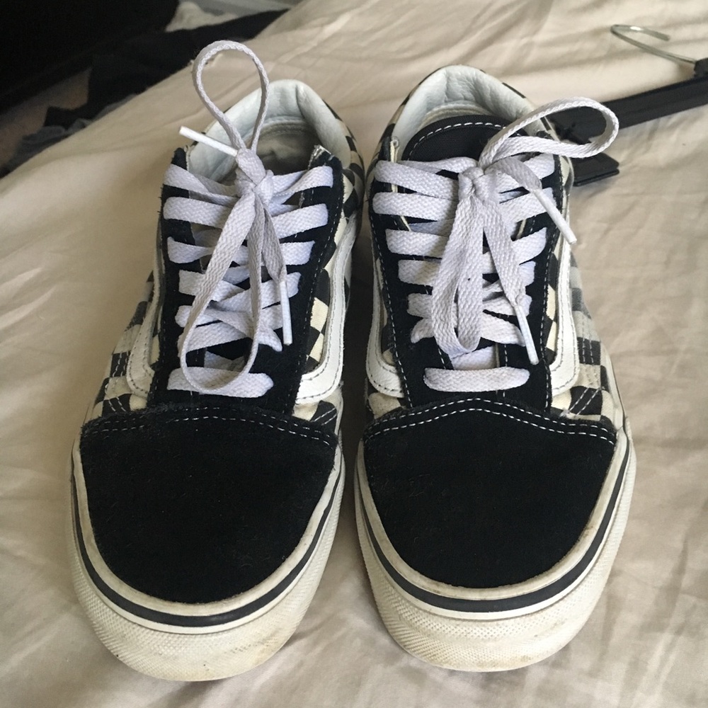 checkered old school vans